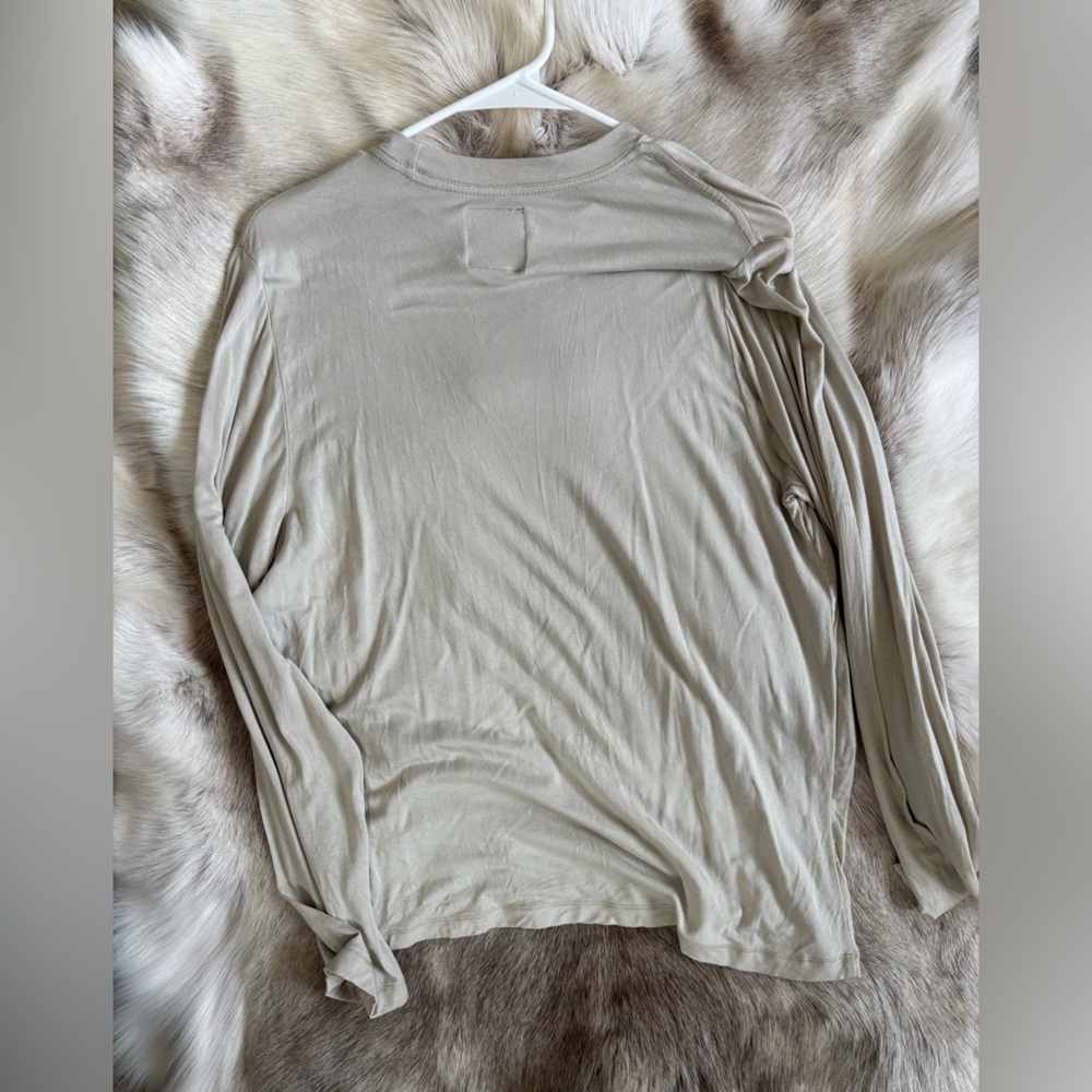 Lily & Lottie Women's Cream Long Sleeve Top - Picture 5 of 5